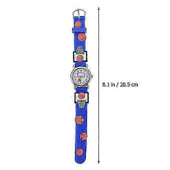 SQLX New Kids Cartoon Watch In Blue Color With 3D Shape Designed For Daily Use Waterproof Over School Activities In 1Pack 26-27s
