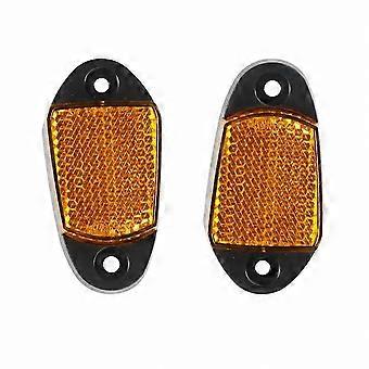 Reflektorer til forbedret synlighed, venstre og højre forreste elektrisk scooter, kompatible med Ninebot Max G2 - Reflektordækselsæt