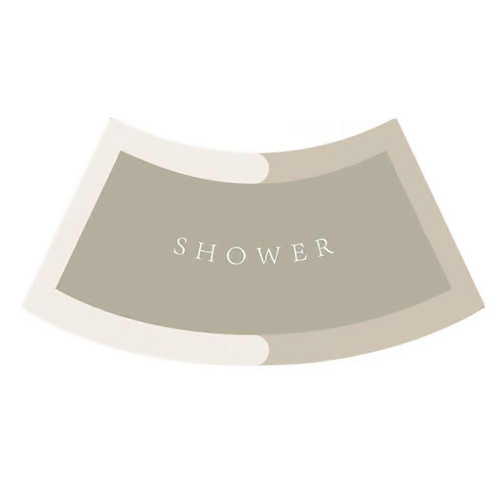 Quadrant Curved Super Absorbent Quick Drying Non-Slip Bath Mat