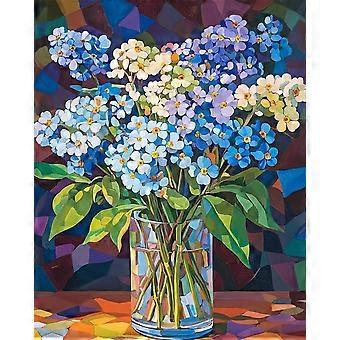 Blue White Flowers Jigsaw Puzzle Stain Flower Pattern for Adults Creative Vase Gift HAA493