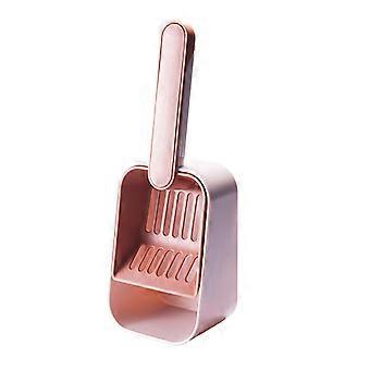 Big-Hole Sieve Cat Litter Scooper With Sharp Edge And Stand