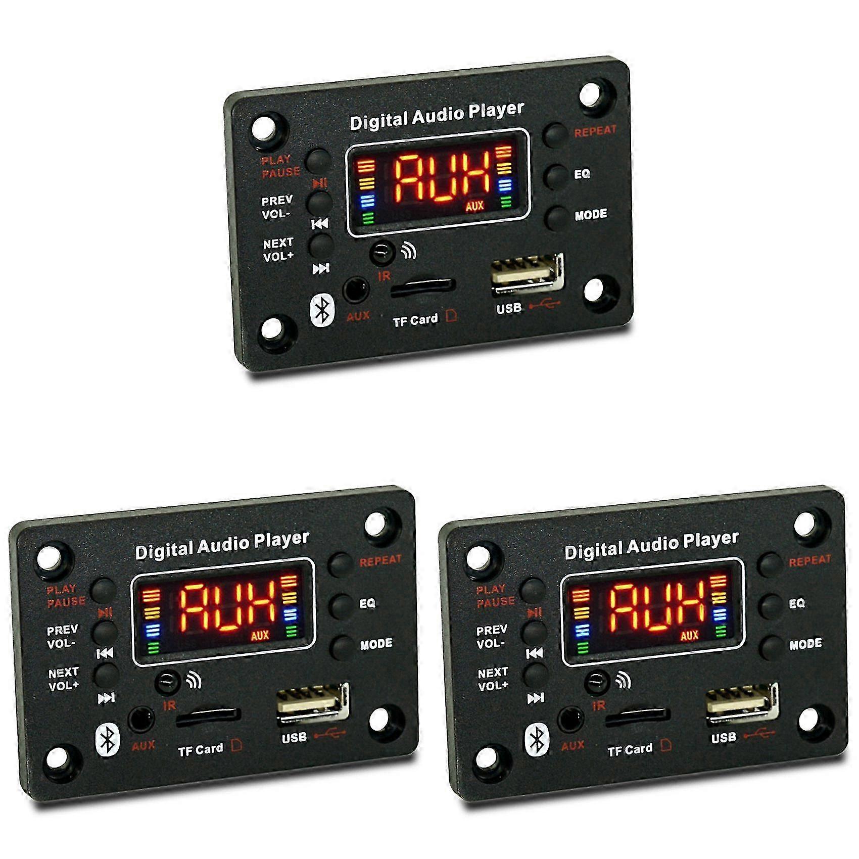 3X Bluetooth Module Car Audio Mp3 Decoder Bluetooth Mp3 Decoder Board Power Amplifier Board External Microphone Function