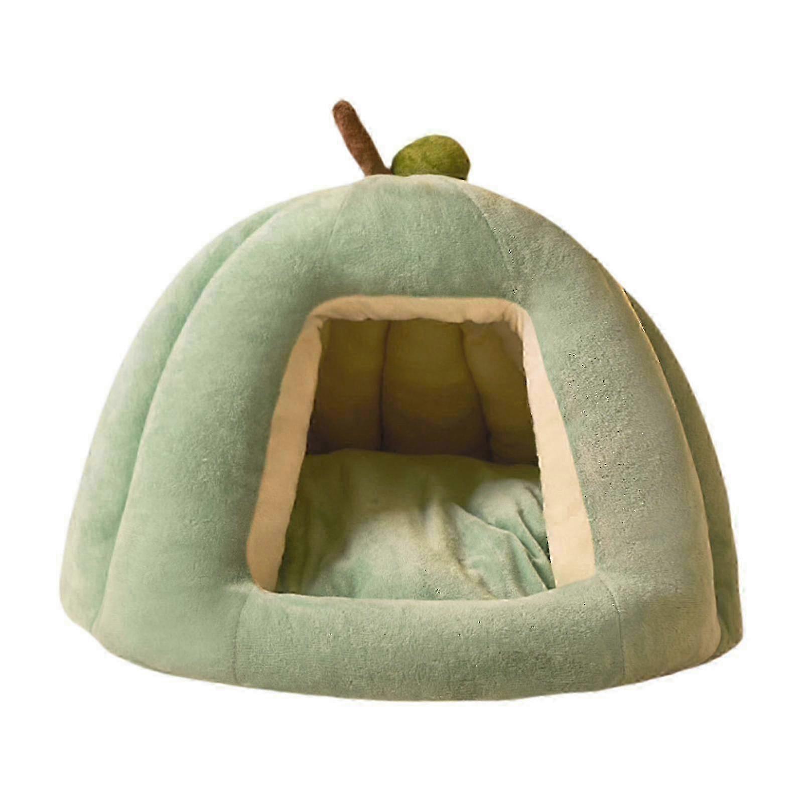 Warm Plush Pumpkin Nest Removable Cushion Bed