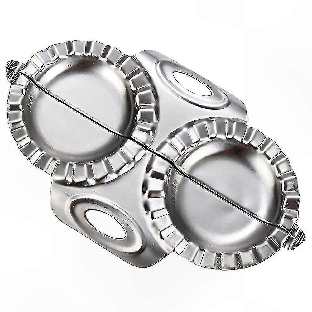 Stainless Steel Dumpling Press Tool, Silver, 1pc