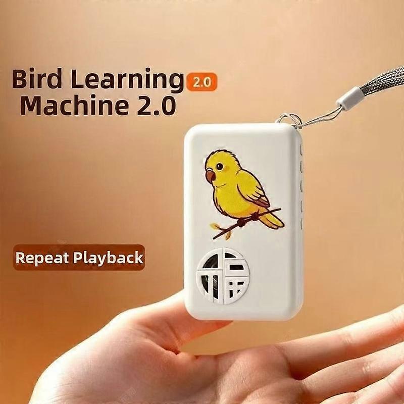 Recording Bird Talking Trainer Interactive Playback Speech Training Machine Multi Segment Audio Auto Cycle Bird Repeater