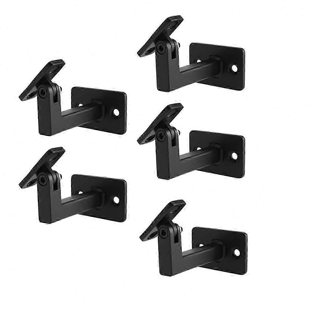 Adjustable Matte Black Stair Brackets
