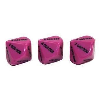 Chessex Opaque D10 Pink Black Dice Gaming Accessory for RPG Tabletop Game Set