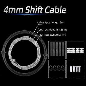 VXM 2m Wire For Bicycle Shifters Derailleur Brake Cable Tube 4mm/5mm MTB Road Bike Line