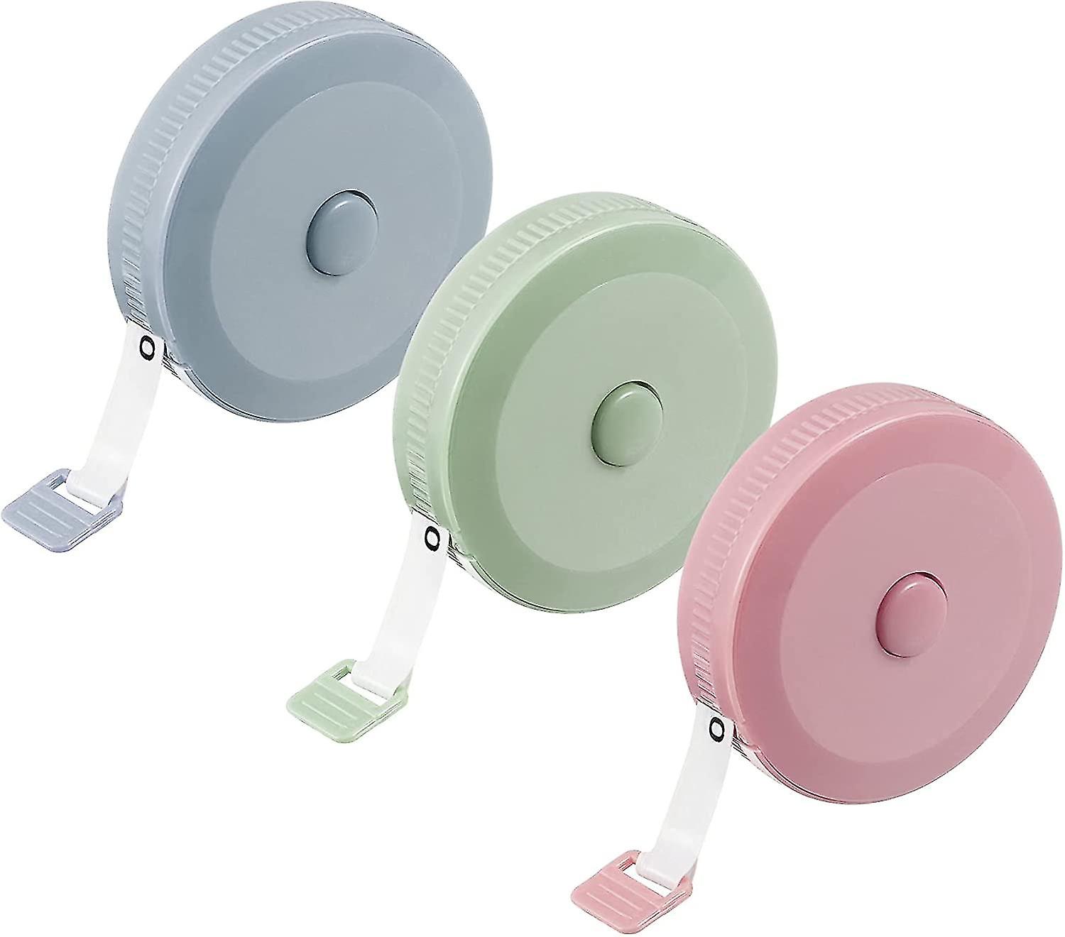 Måttband 3st 200cm / 79inch sy Måttband infällbart skräddarsy måttband för måttlängd, bröst, midja