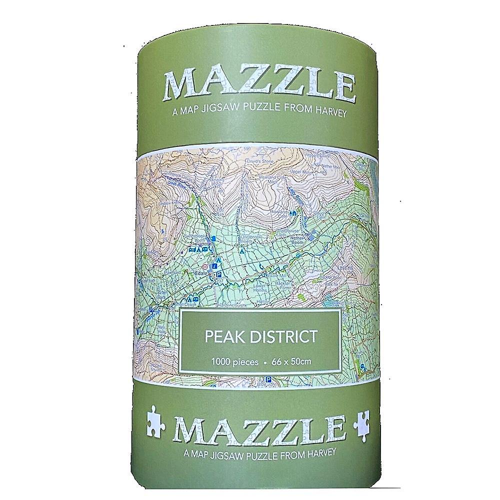 Mazzle Map Jigsaw Peak District 1000 piece by Harvey Maps