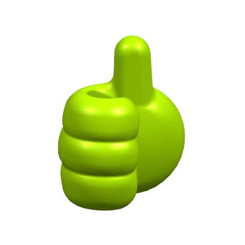 Thumb Hooks and Hooks for Home 2X3cm 8 Pcs（Green）