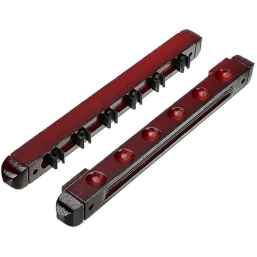 A Set Pool Cue Rack Wall Mount Stick Rack Wooden Billiard Holder Stand