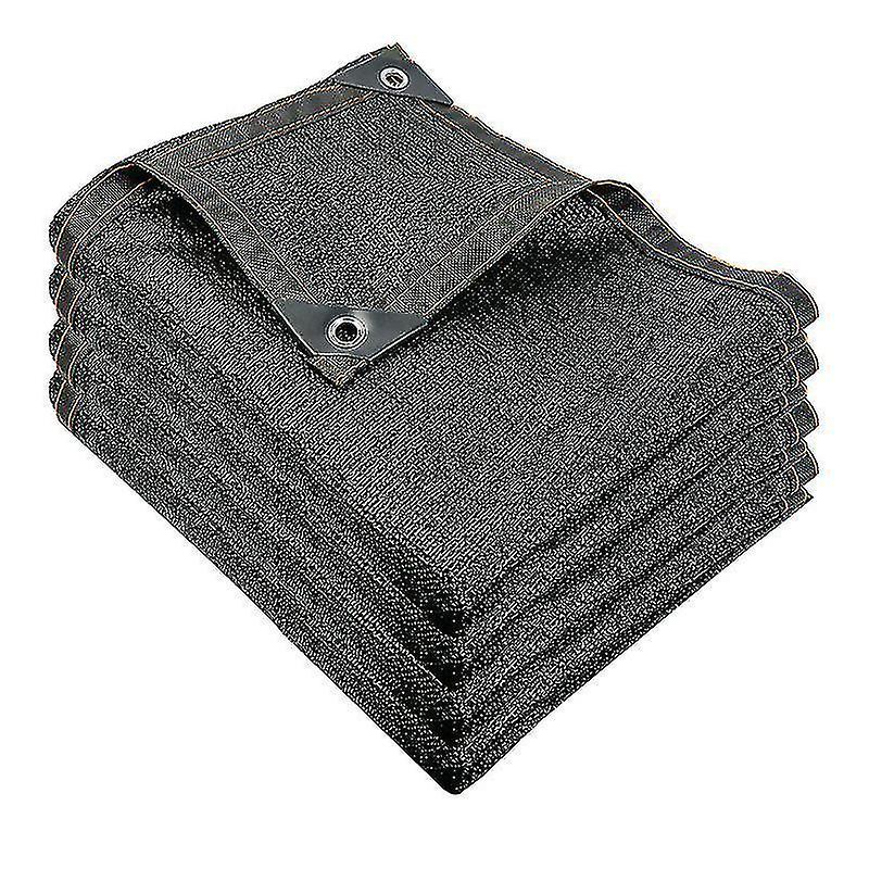 50% Black Shade Cloth, 6.56x 6.56 Ft Durable Mesh Tarp With Grommets, Garden Sunblock Shade Cloth Sh