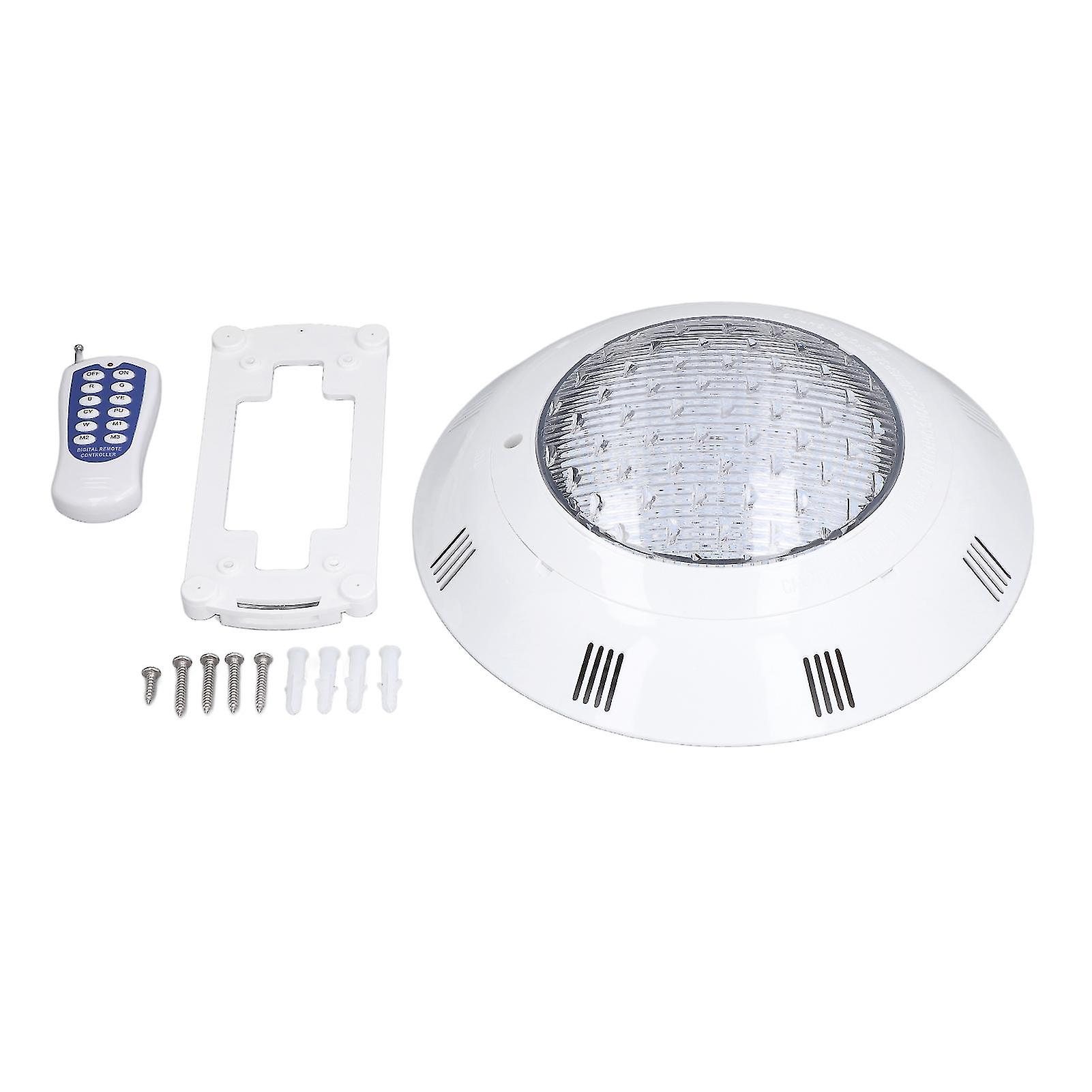 Lampada subacquea a LED AC12V, impermeabile IP68, luce per laghetto multicolore RGB con telecomando, 45W