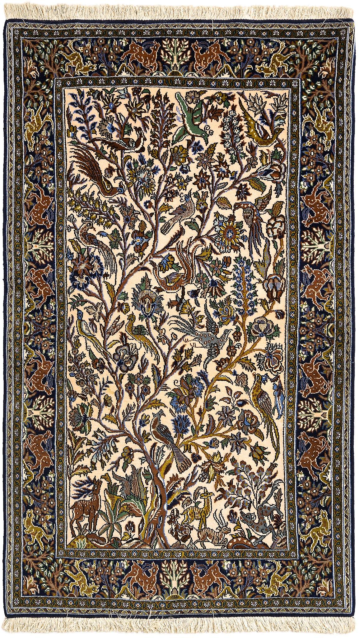 Hadorn Ghom 101x171 带奶油色手工制作的中亚地毯