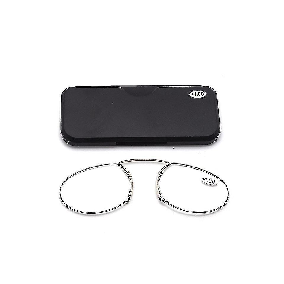 Lunettes de lecture de clip nasal portable Lunettes de lecture sans jambes Presbytes 1.0-3.0
