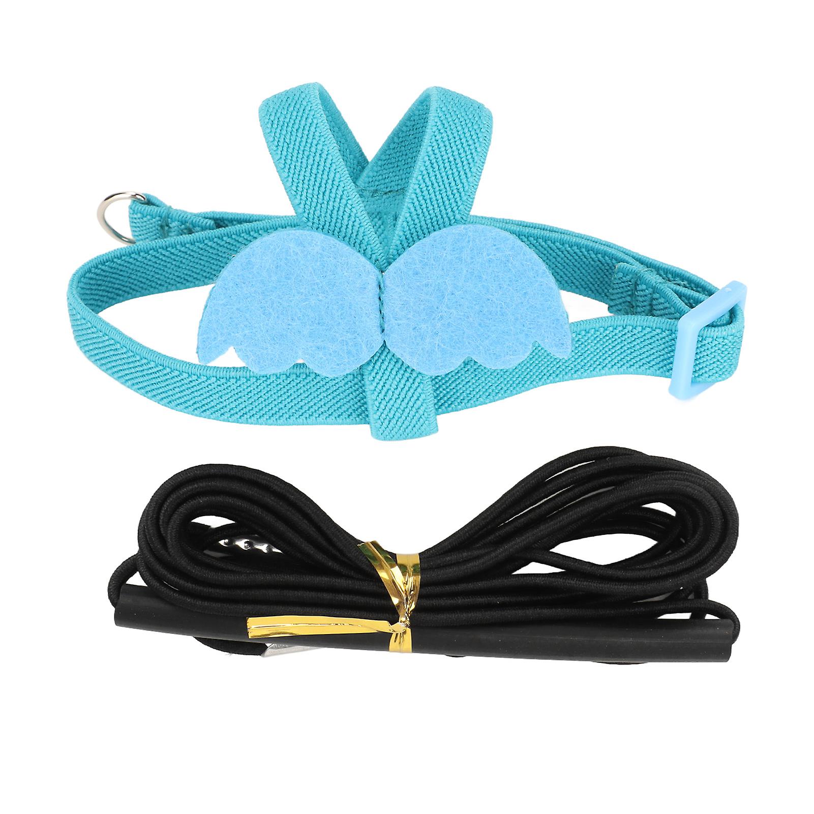 Bird Harness Leash Elastic Easy To Wear Adjustable Lightweight Portable Parrot Flying Leash Straps with Cute Wings