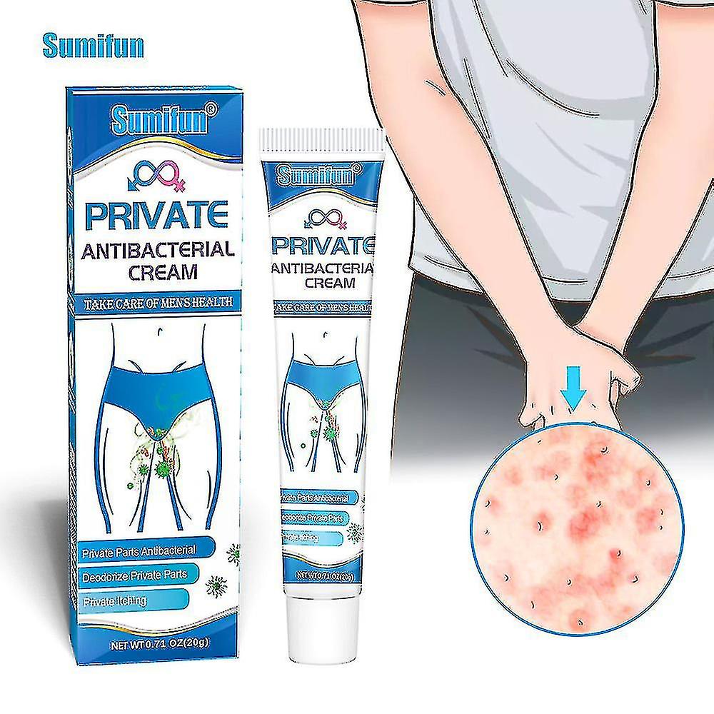 كريم مضاد للحكة للرجال ، كريم عناية ، مضاد للبكتيريا ، مضاد للحكة و 20 جرام