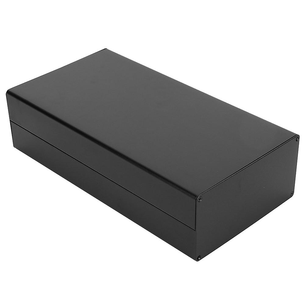 Qukaim Aluminum Shell Aluminum Junction Box, PCB Enclosure Case for Electrical Accessories, Heat Dissipation Design, Sand Black, Suitable for GPRS