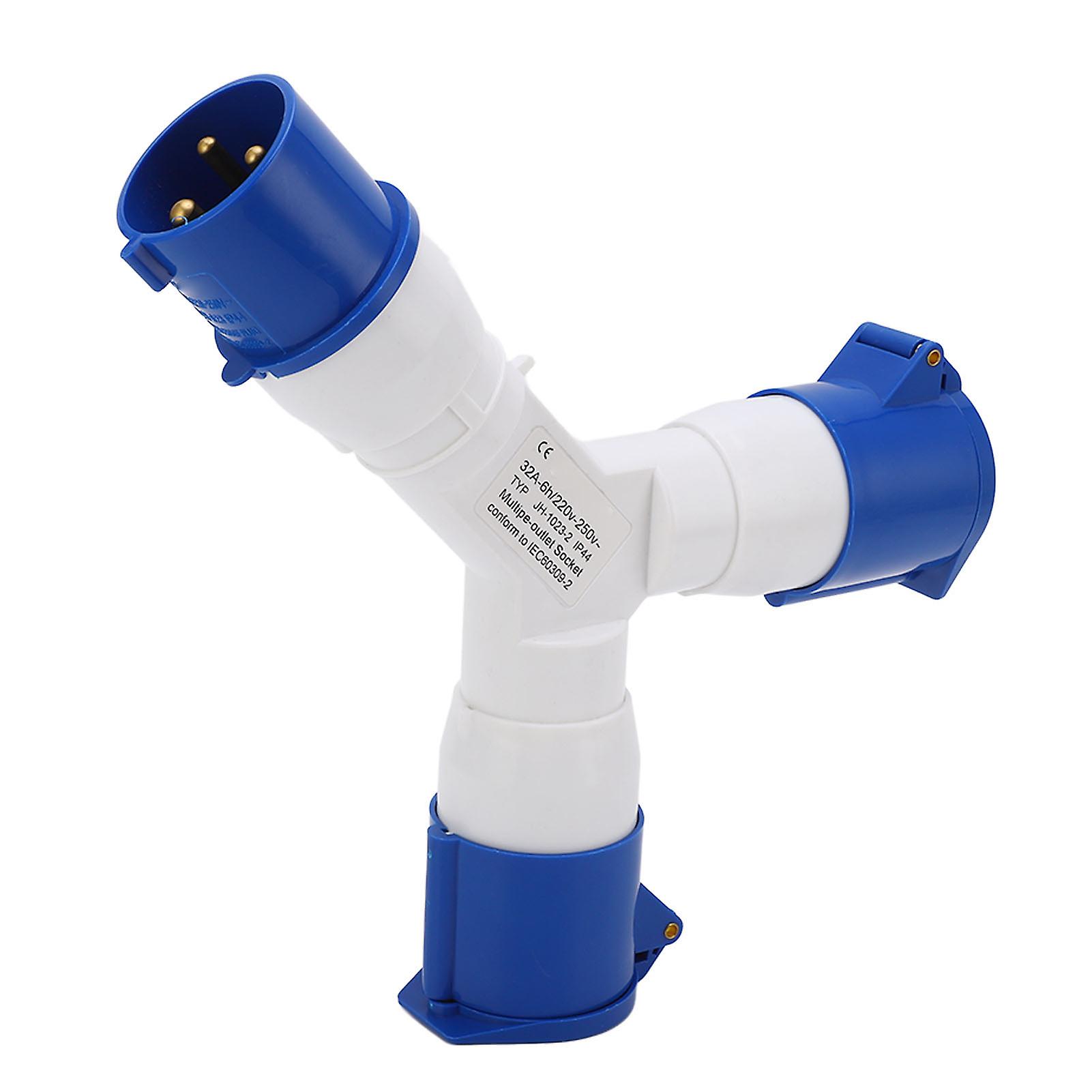 Waterproof 32A Industrial Plug - PA66 Shell, Brass Conductor, Easy Install, Versatile Use