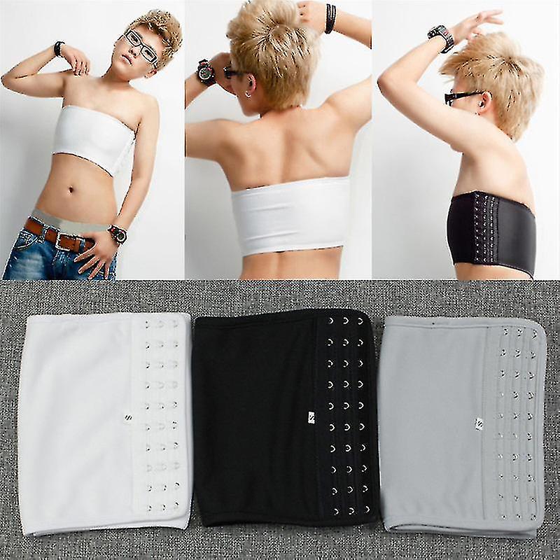 Kvinders åndbare stropløse brystbryst bindemiddel Trans Cosplay Ny Hs