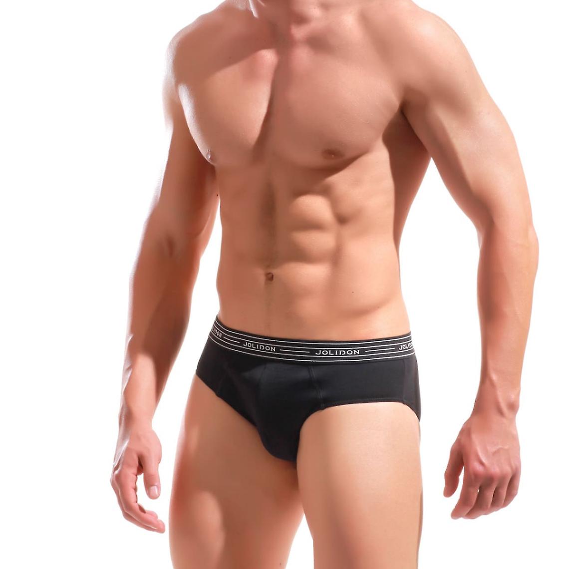 Svart bomullstruser for menn