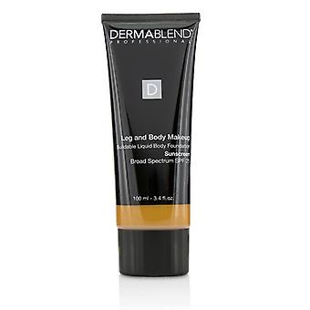 Dermablend leg and body make up buildable liquid body foundation sunscreen broad spectrum spf 25 - #tan golden 65n 100ml/3.4oz