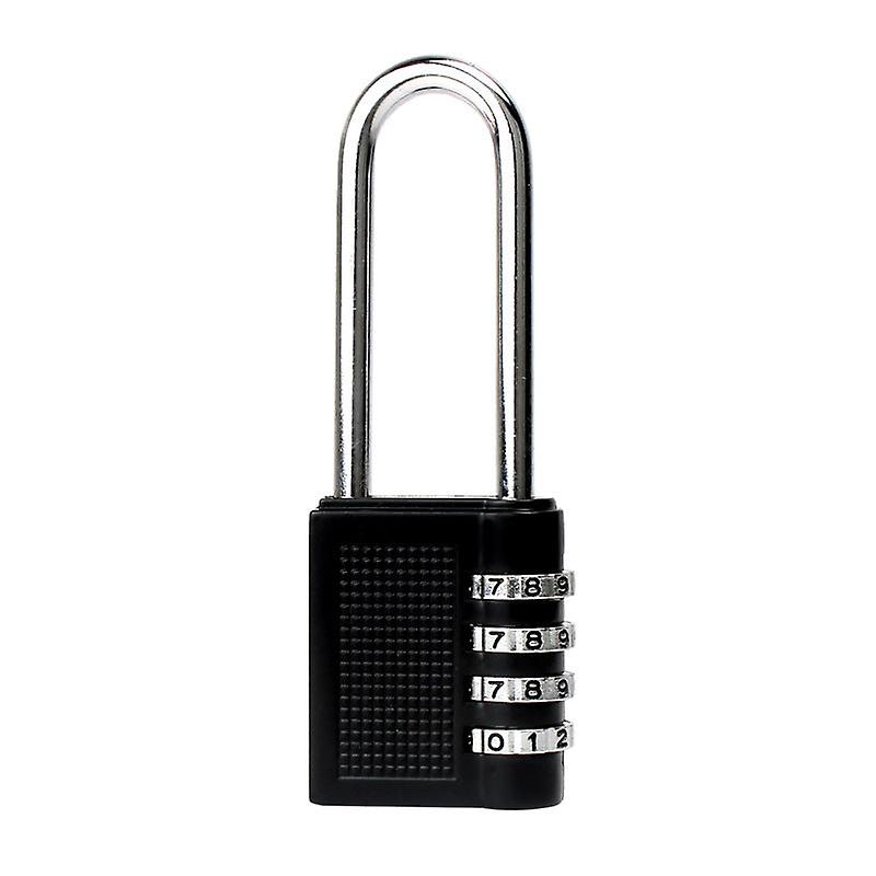 Padlock Zinc Alloy Lengthened Lock Hook Password Lock Cabinet Door Handle Small Lock