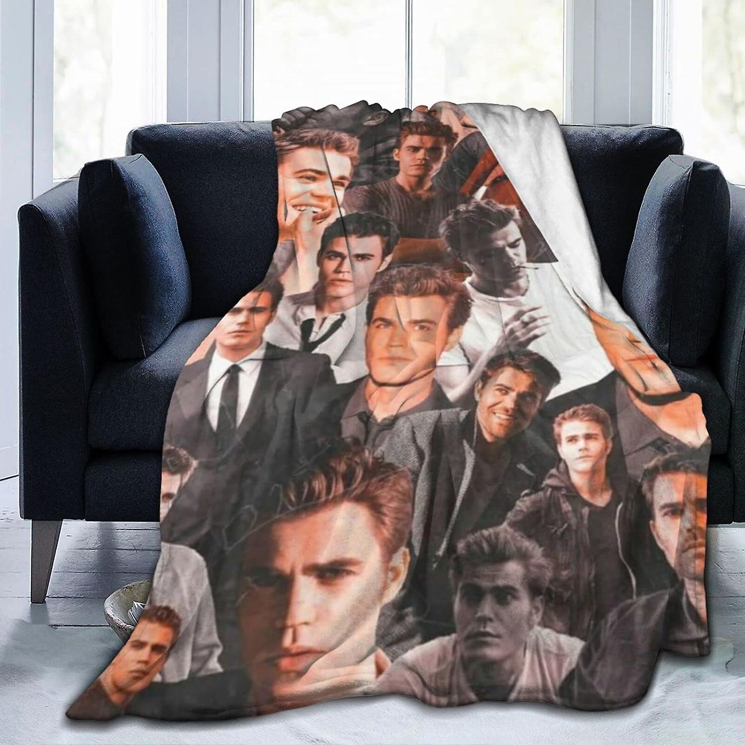 Cozy Plush Stefan Throw Blanket Salvatore Ultra Soft Micro Flannel Blankets Warm Comfortable Versatile Blanket for Sofa and Travel ABD6955