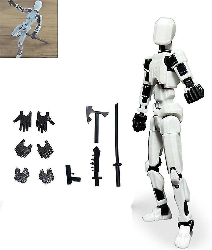 T13 Action Figure, Titan 13 Action Figure with 4 Types of Weapons and 3 Types of Hands, T13 Action F