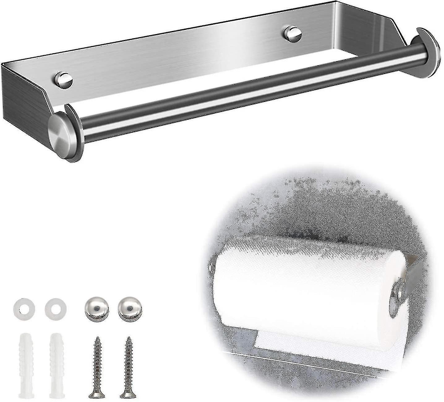 حامل ورق المطبخ حامل حامل منشفة ورقية من الفولاذ المقاوم للصدأ حامل منشفة ورقية كيتشن إيفان