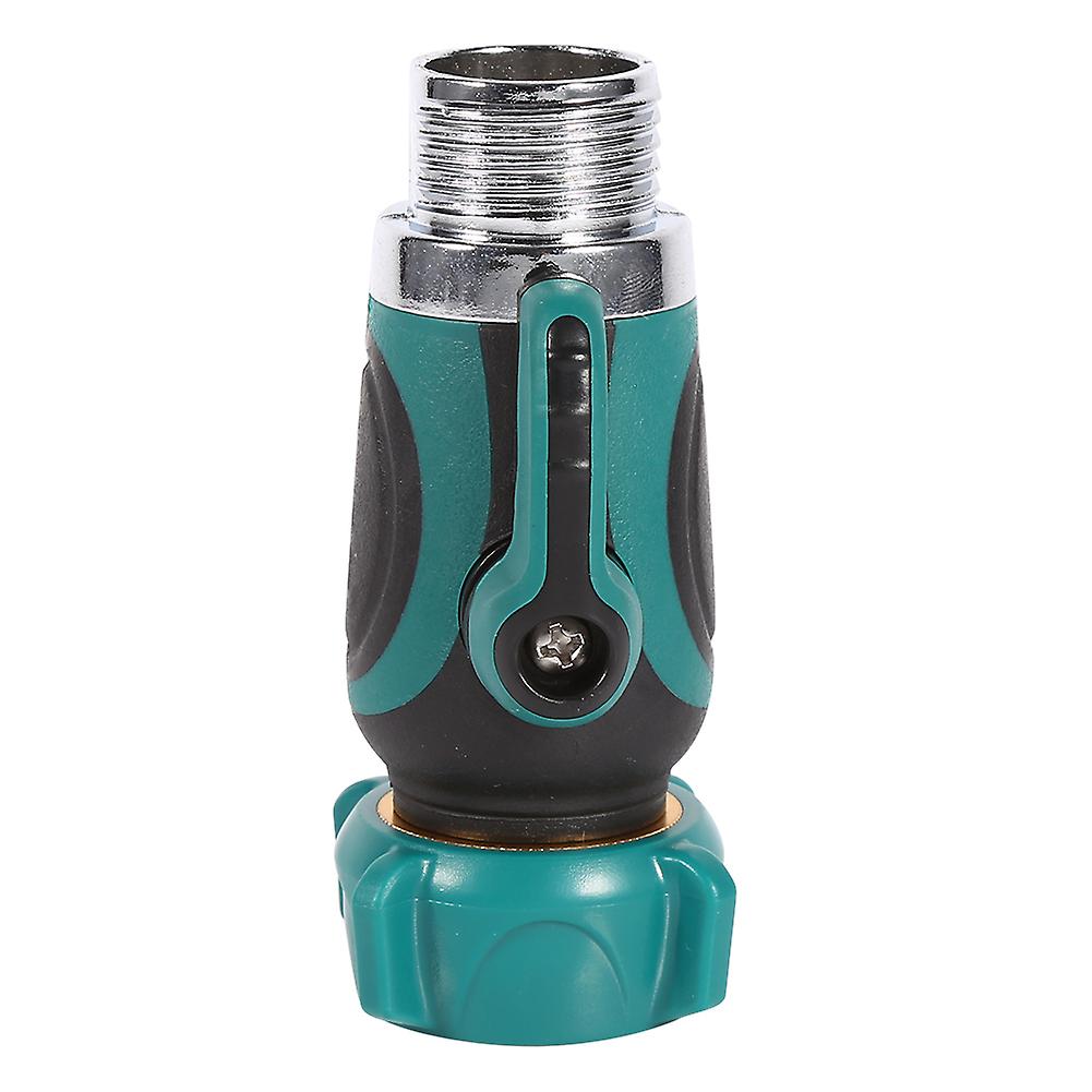 1Pc NPT3/4" Garden Hose Connector 1 Way Shut off Valve Water Pipe Faucet Joint Adapter New