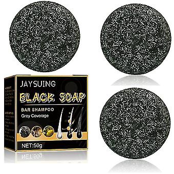 3x Effective Gray White Hair Treatment Soap Repair Nourish Damaged Hair Scalp Fast Regrowth Black Hair Beauty Health Care Men Women