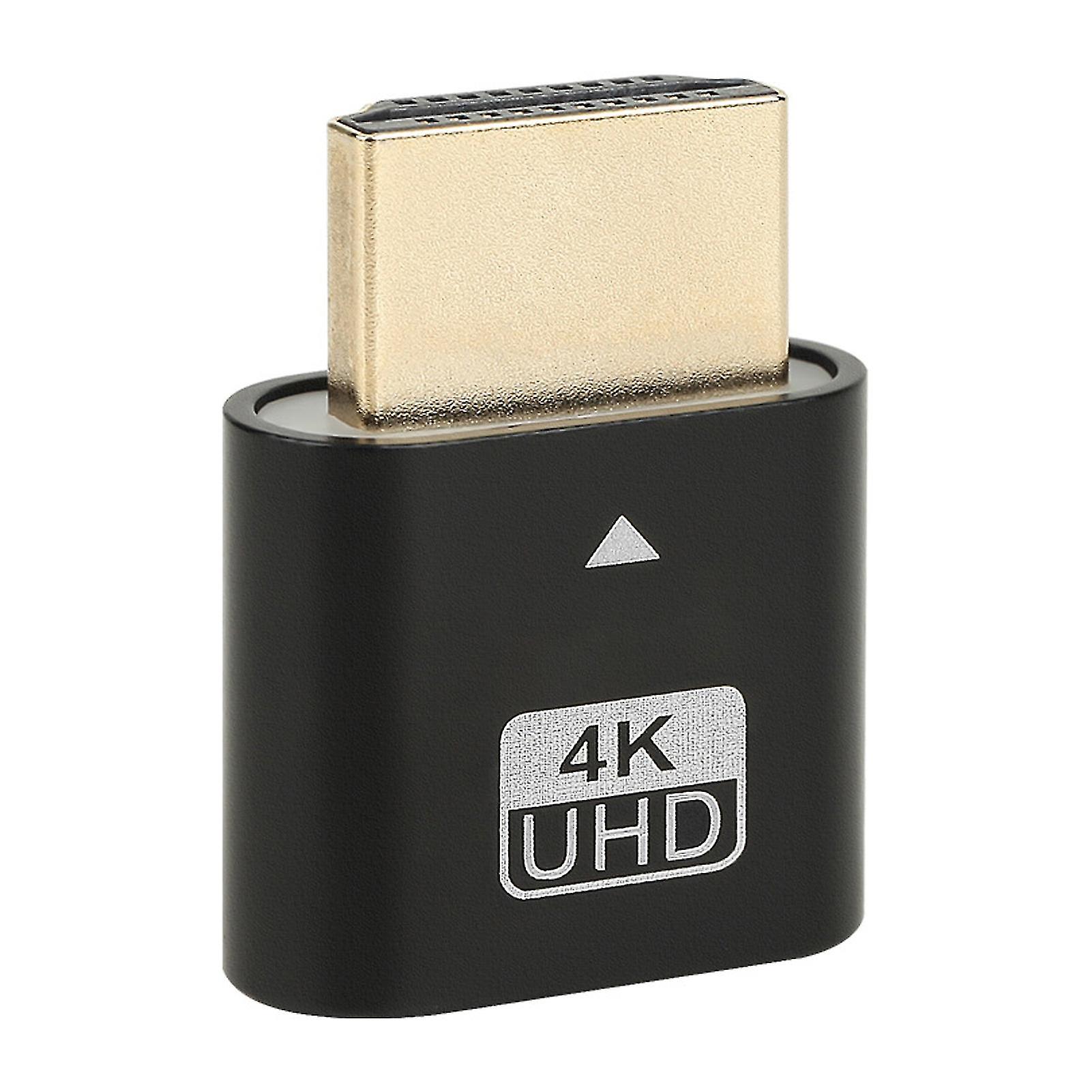 Adaptateur d’affichage virtuel sans tête compatible HDMI 4K compatible Dummy Plug Virtual Monitor Émulateur Headless Virtual Display Adapter