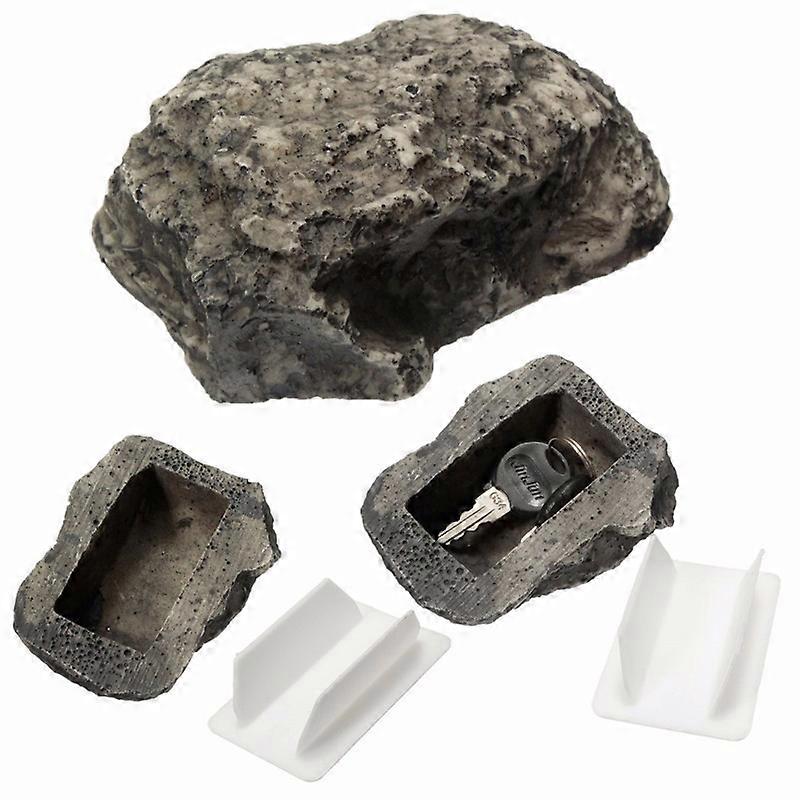 Outdoor Spare Garden Key Box Rock Hidden Hide In Stone Security Safe Storage Hiding Containers Resinous Hidden Key Holder Box