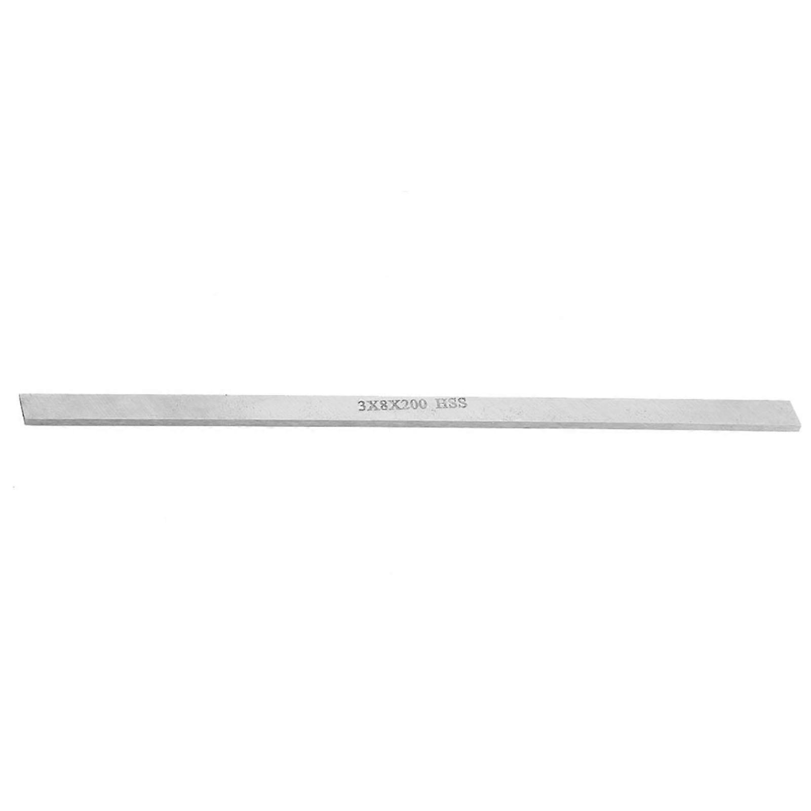 Tornio in acciaio ad alta velocità HSS Tornio Striscia quadrata in acciaio bianco (3 * 8 * 200 mm)