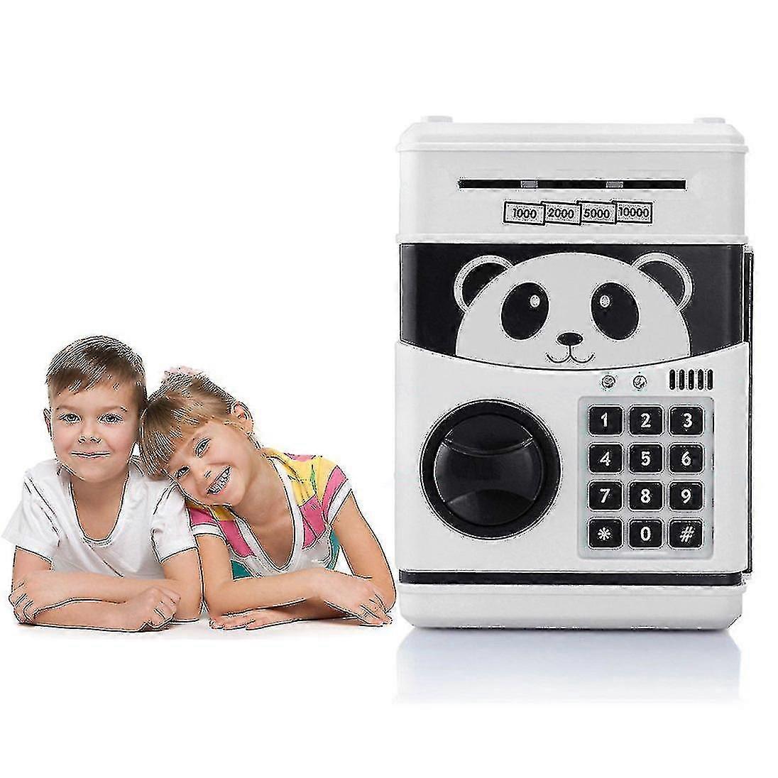 Cartoon Piggy Bank Coin Piggy Bank Atm Deposit Machine Automatic Panda Piggy Bank Code Locks For Children