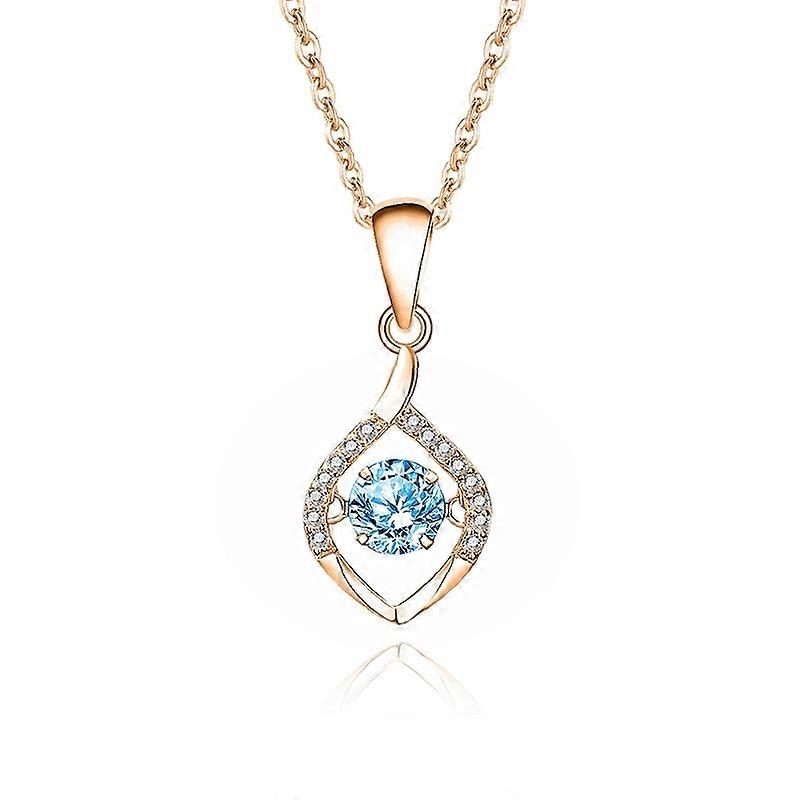 Necklace-Dancing Moissanite Charm-Versatile Glamour-520GiftIdea