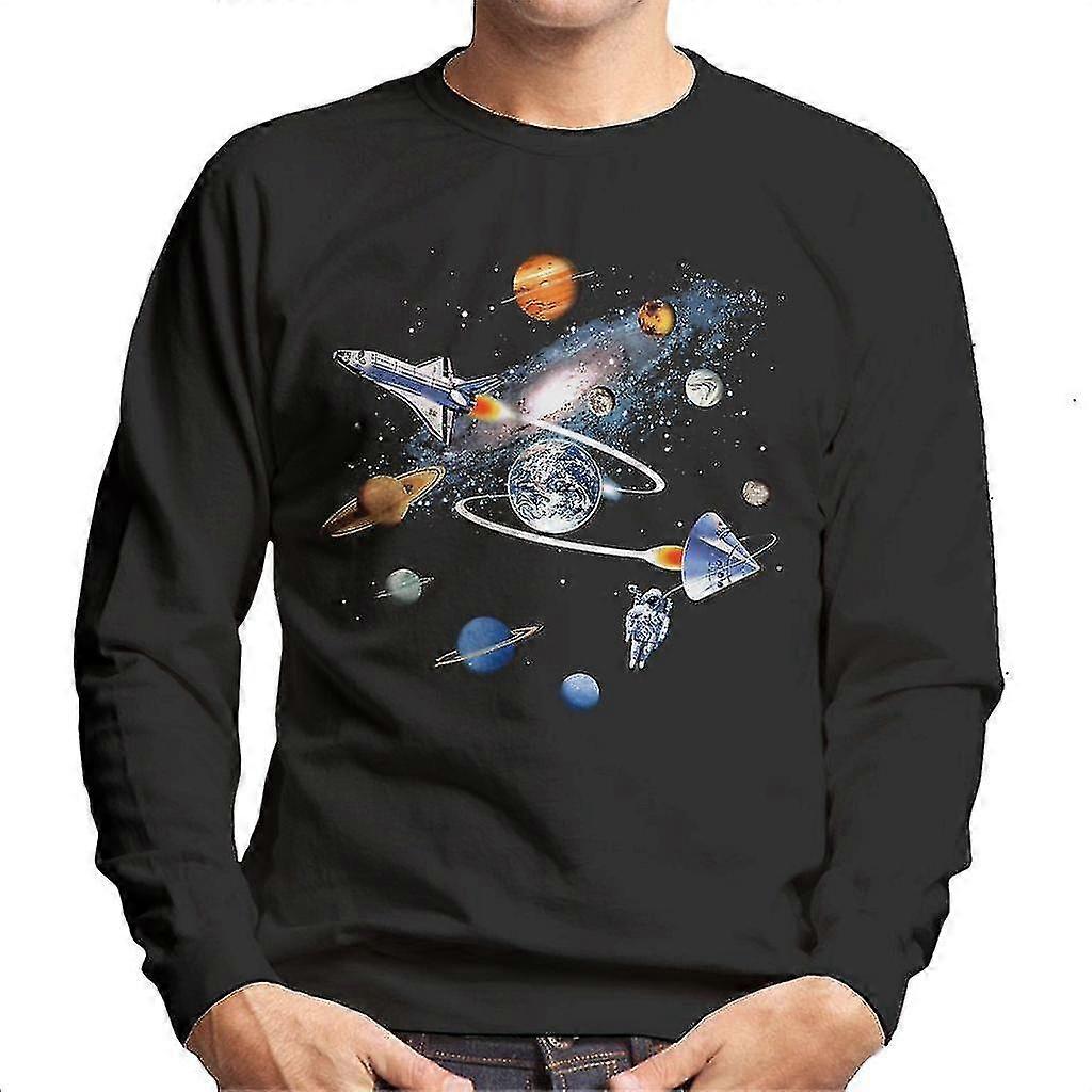 Final Frontier plass menns Sweatshirt