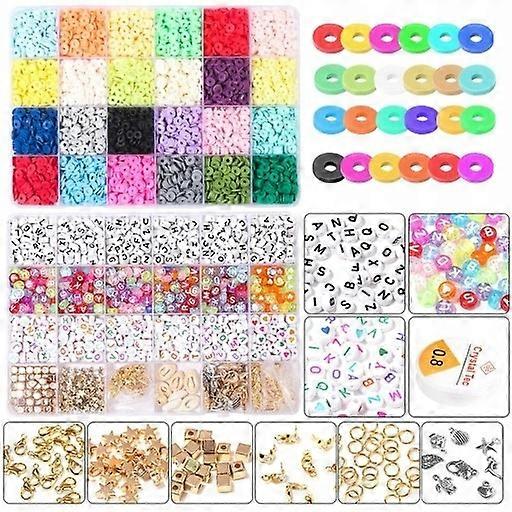 5848. Clay Heishi Beads Disc Beads Kit para