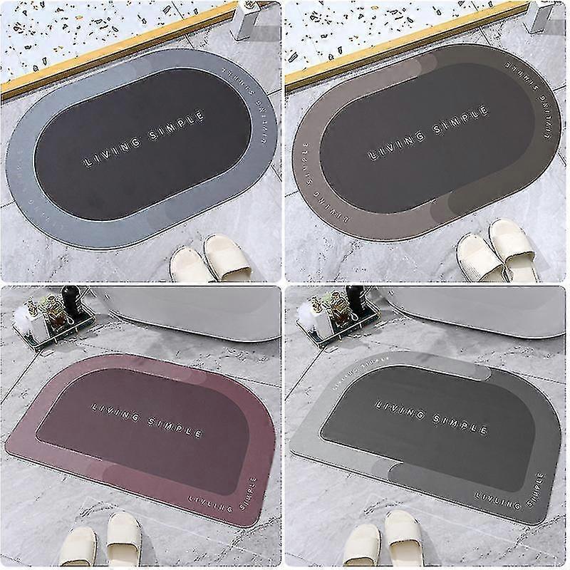 Σούπερ απορροφητικό στρώμα μπανιέρας γρήγορο στέγνωμα κουβέρτα μπάνιου αντιολισθητικό δάπεδο δέρματος πόρτας nappa πόρτας#zmn001