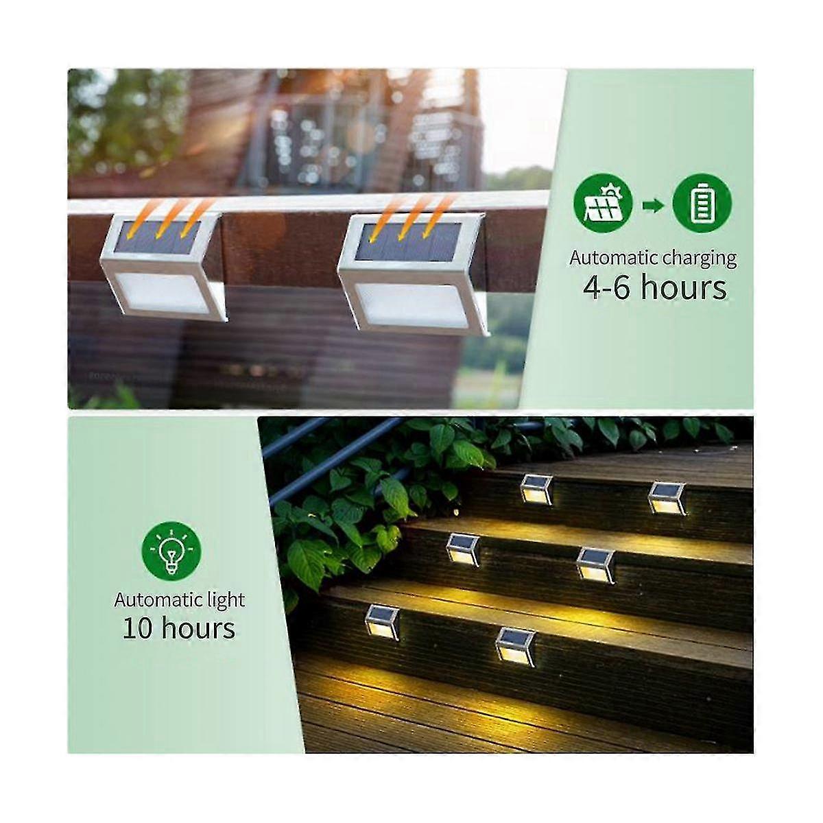 屋外ソーラーデッキライトソーラーステップライトIp65防水ソーラー屋外LEDライト周辺壁