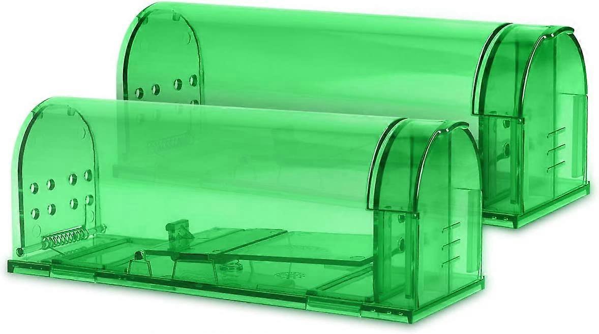 2X Live Mouse Trap - Mouse And Small Rat Catcher Set - Mousetrap Captures Small Rodents Without Killing - For Home And Garden