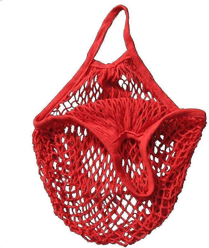 Portable Multifunctional Net Shopping Bag Cotton Mesh Tote Bag Reusable Shopping Bag