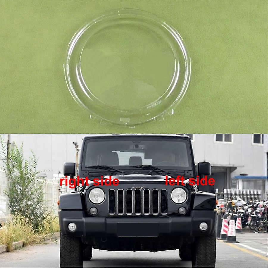 For Jeep Wrangler JL 2018-2022 Front Headlight Cover Transparent Mask Headlamp Lamp Shell Replace Lampshade Plexiglass
