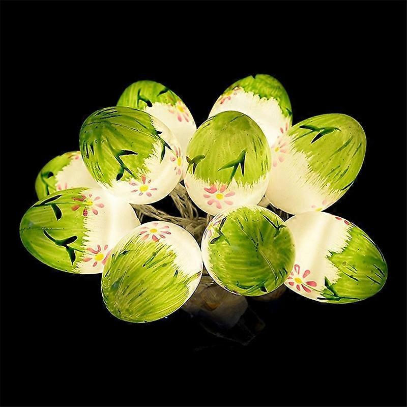 10 Bulbs LED Cute Easter Eggs Decorative Lamp