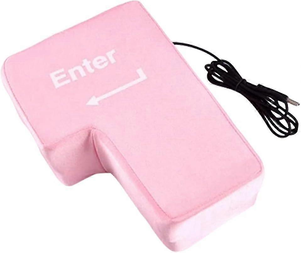 Giant USB Enter Button Desktop Nap Pillow