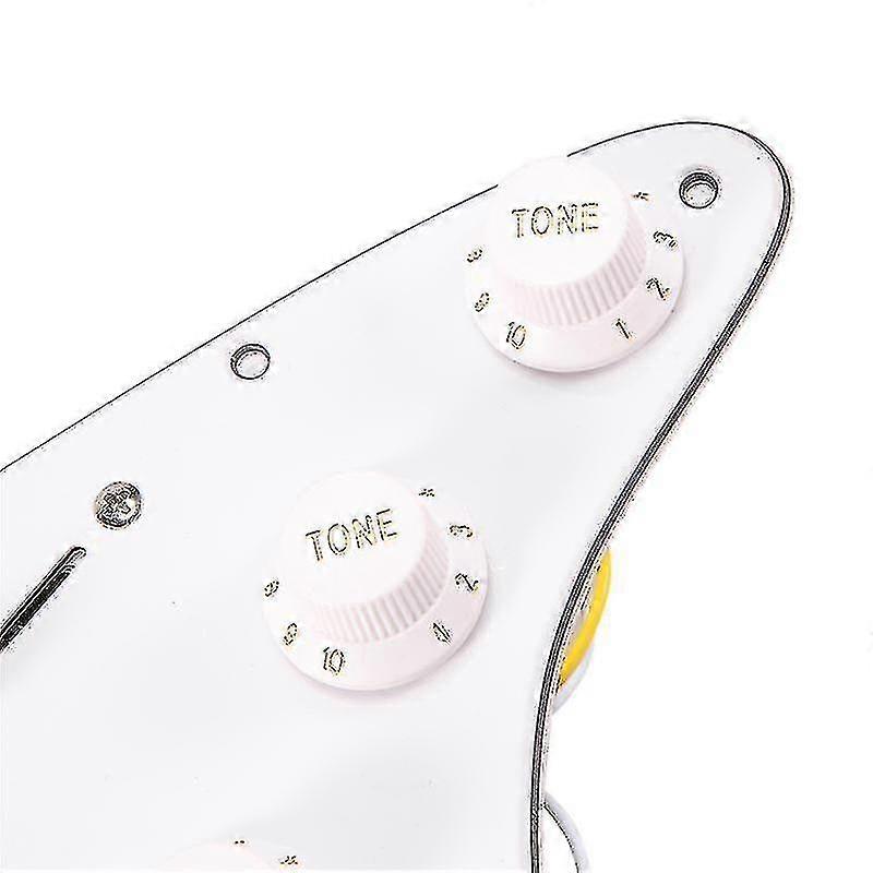 Guitar Pickguard Pick Guard Scratch Plate & Pickguard Screws,white