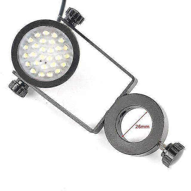 25Mm/32mm dia pillar install led spotlight adjustable illuminator oblique incidence lamp for stereo microscope video camera