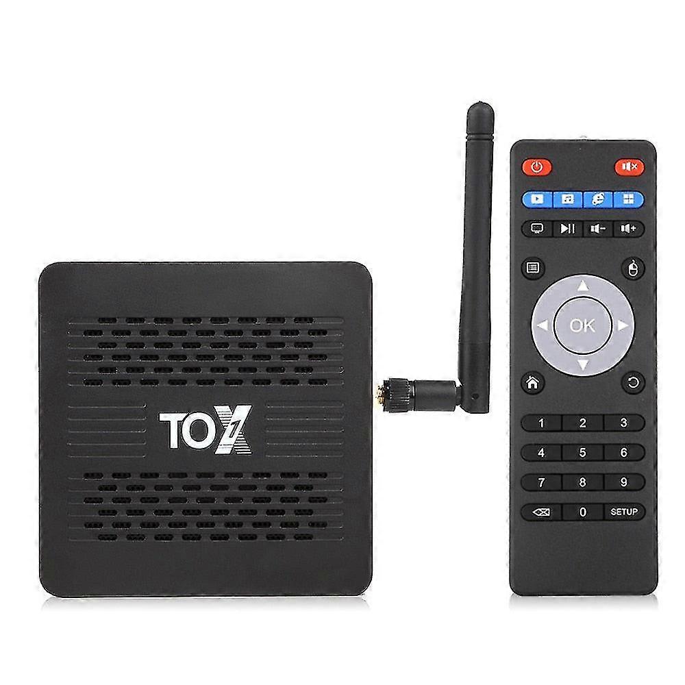 Tox 1 smart tv box android 9 4gb 32gb amlogic s905x3 wifi 1000m bt4k set top box media player support dolby atmos audio